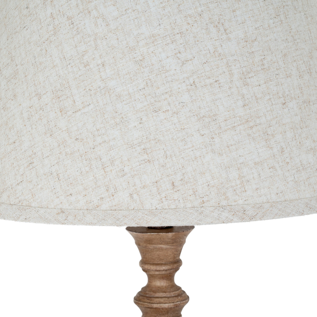Adeline Table Lamp With Edged Linen Shade