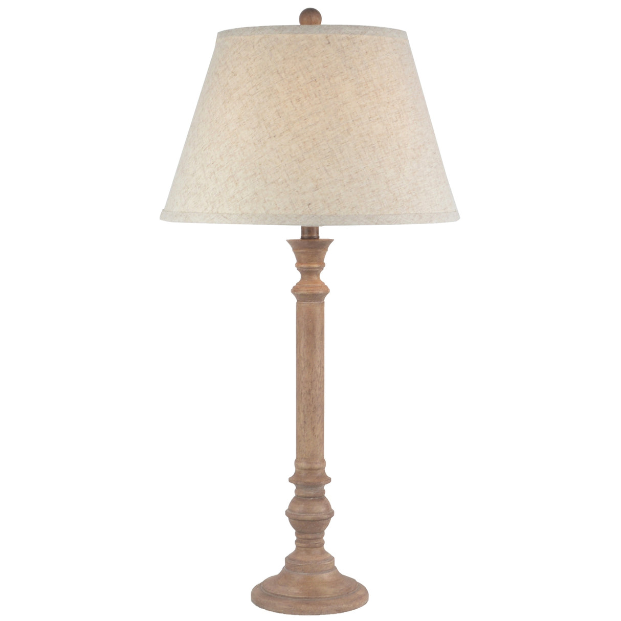 Adeline Table Lamp With Edged Linen Shade