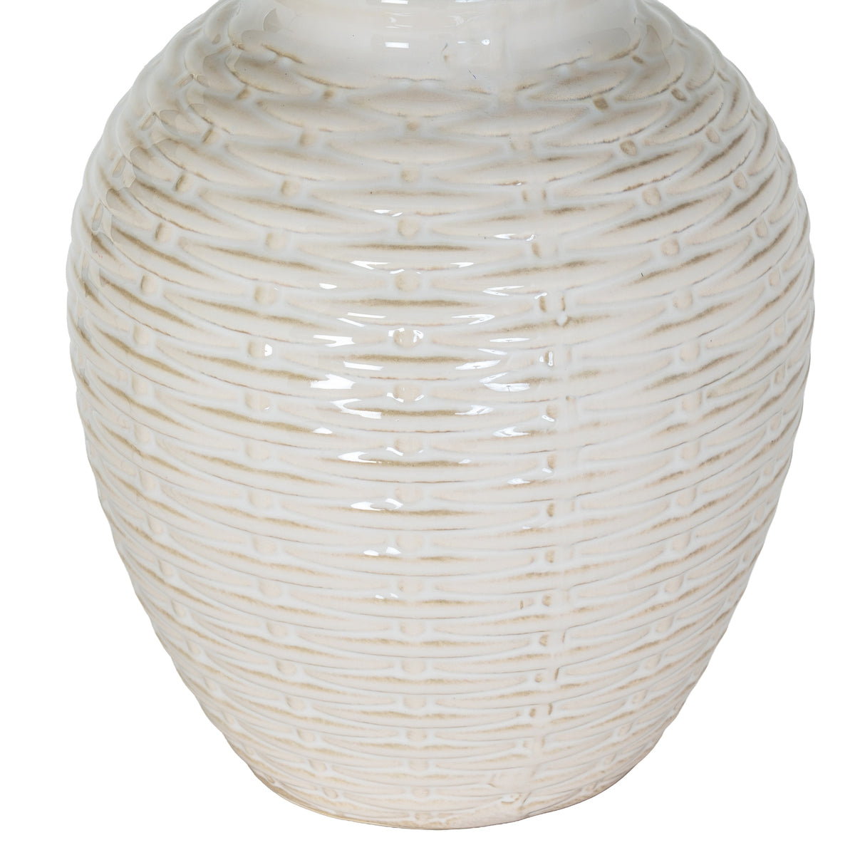 Dua Ceramic Table Lamp With Linen Shade