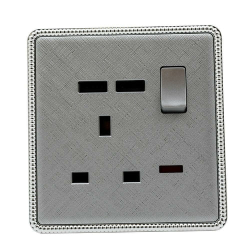 Brushed Chrome Screwless Light Switches & Sockets