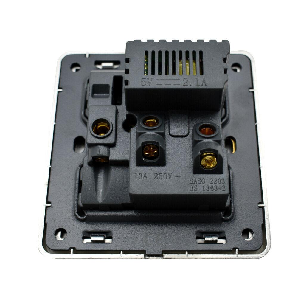 Brushed Chrome Screwless Light Switches & Sockets