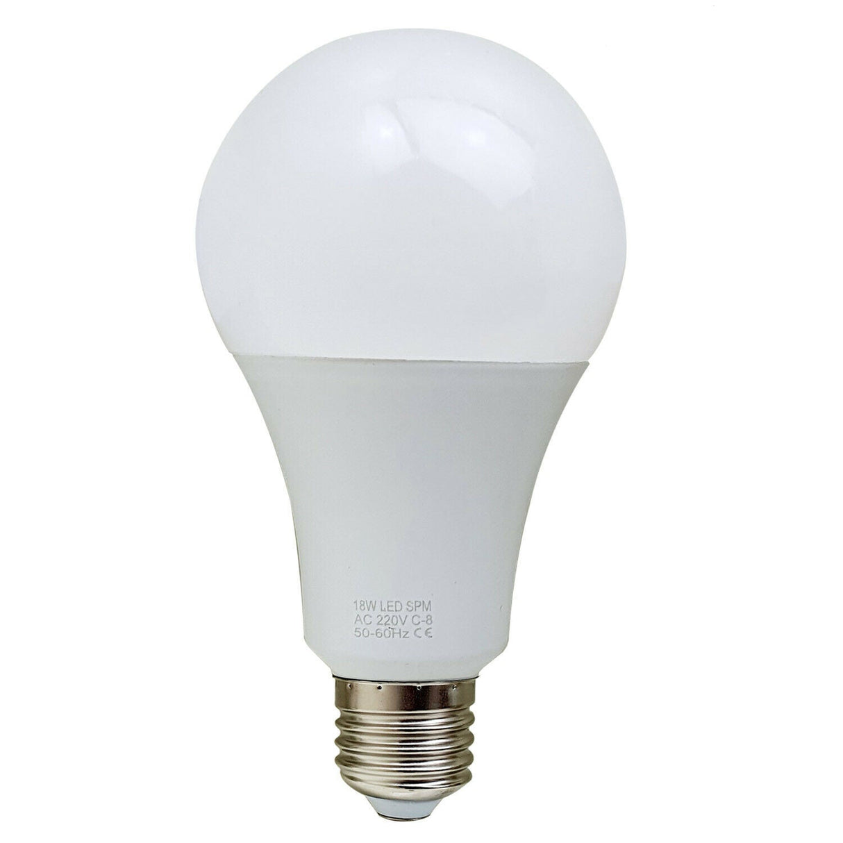 LED light bulb on a white background