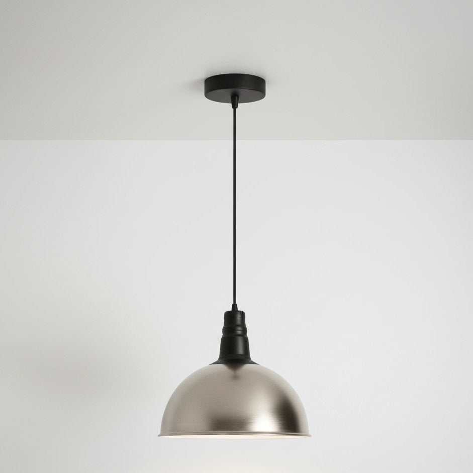 Sia Dome Pendant Ceiling Light in Satin Nickel