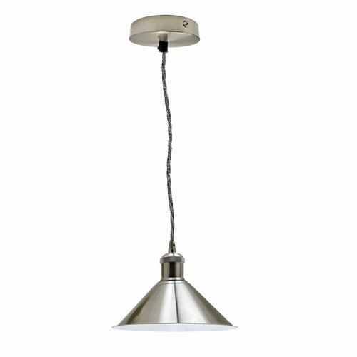 Tavia Flared Pendant Ceiling Light in Polished Silver