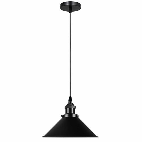 Kairo Cone Pendant Ceiling Light in Black