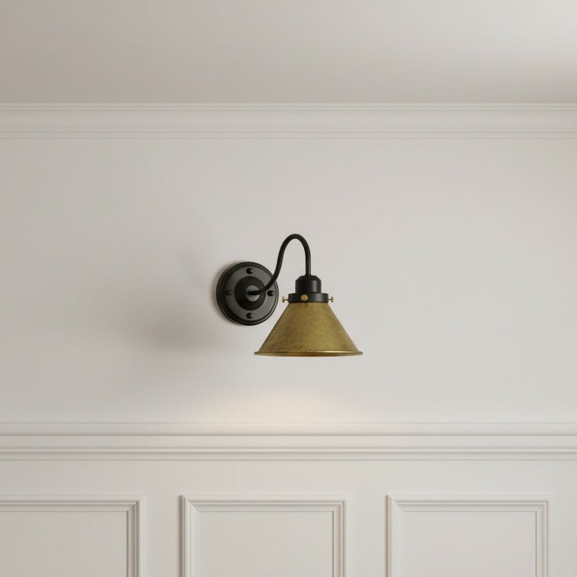 Tuscany Wall Sconce in Olive Green Brass