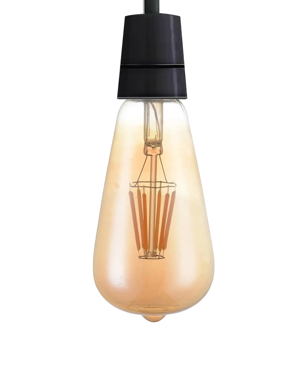 ST64 Amber LED Filament Bulb – Dimmable E27 6W