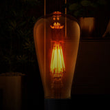 ST64 Amber LED Filament Bulb – Dimmable E27 6W