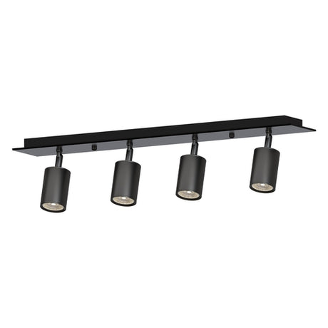 Lina Adjustable LED Spotlight Ceiling Light in Matte Black – 2 to 5 Way Options