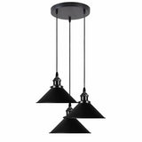 Kairo Cone Pendant Ceiling Light in Black