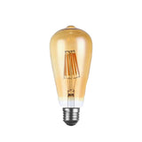 ST64 Amber LED Filament Bulb – Dimmable E27 6W