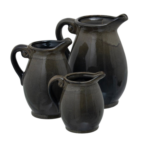 Olpe Ceramic Vase in Olive