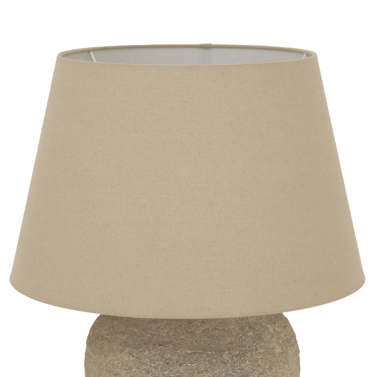 Tuscan Ceramic Lamp With Linen Shade