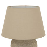 Tuscan Ceramic Lamp With Linen Shade