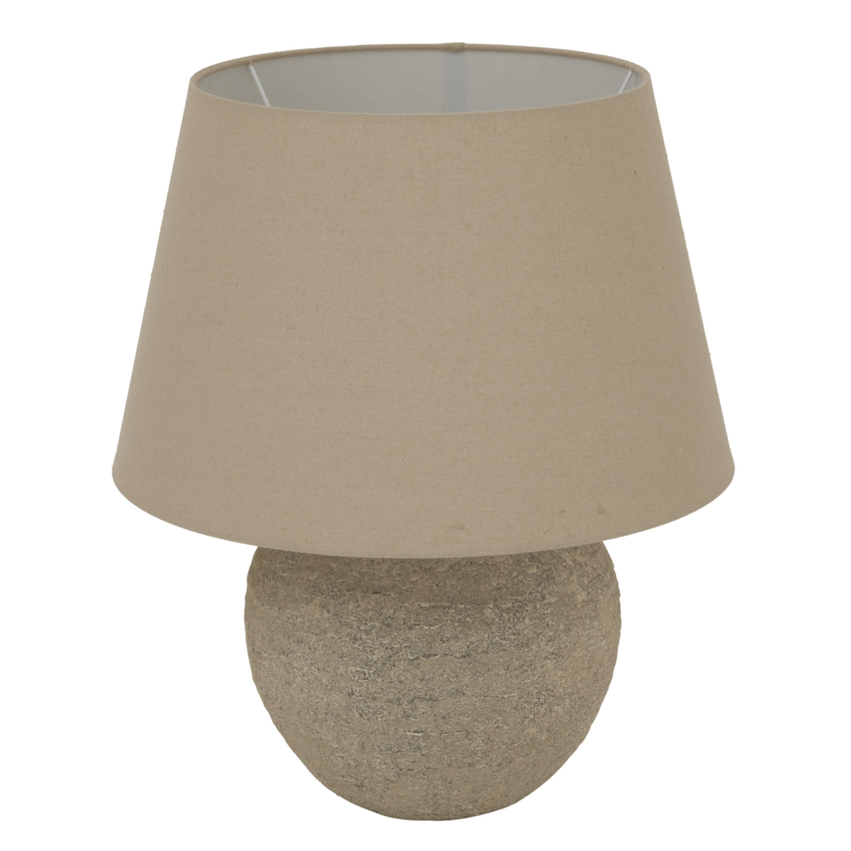 Tuscan Ceramic Lamp With Linen Shade