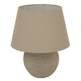 Tuscan Ceramic Lamp With Linen Shade