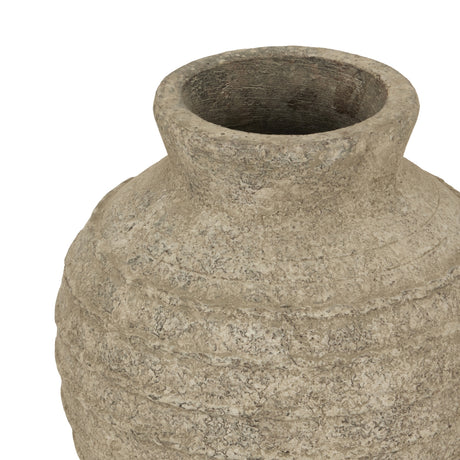 Large Rhodes Weathered Stone Vase
