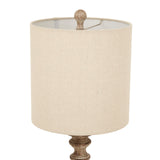 Pallido Candlestick Table Lamp With Linen Shade