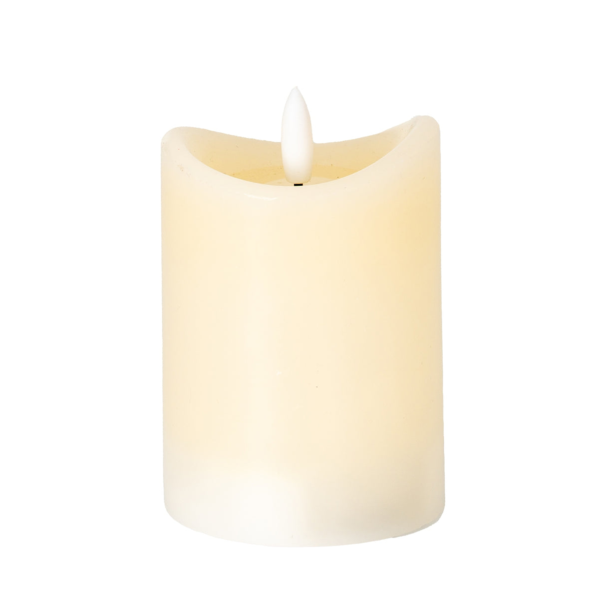 Cream Melted LED Candle 2.75x4