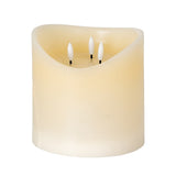 Cream Melted LED Candle 6x6