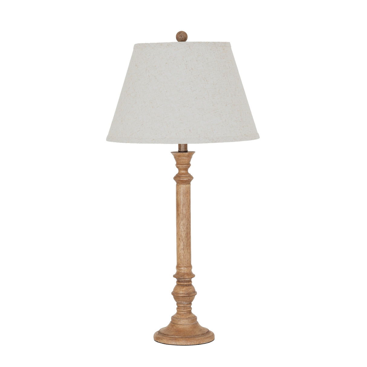 Adeline Table Lamp With Edged Linen Shade