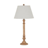 Adeline Table Lamp With Edged Linen Shade