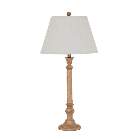 Adeline Table Lamp With Edged Linen Shade
