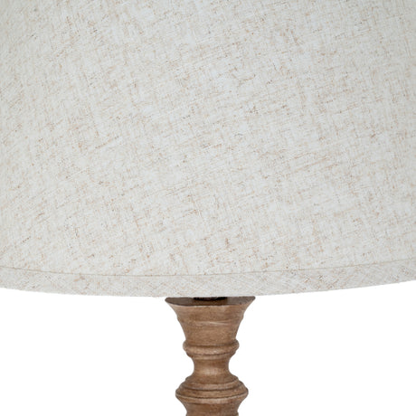 Adeline Table Lamp With Edged Linen Shade