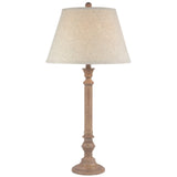 Adeline Table Lamp With Edged Linen Shade
