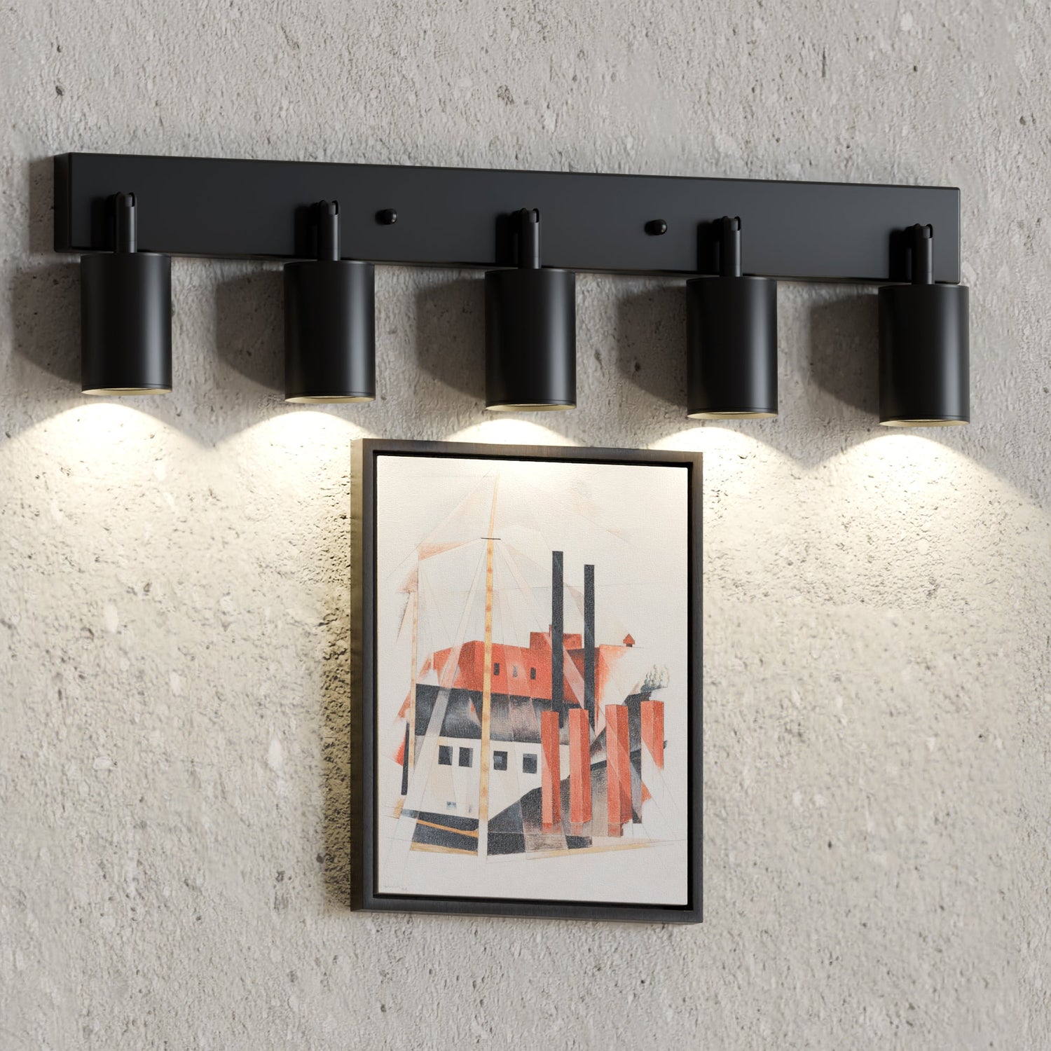Lina Adjustable LED Spotlight Ceiling Light in Matte Black – 2 to 5 Way Options