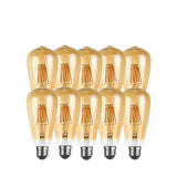 ST64 Amber LED Filament Bulb – Dimmable E27 6W