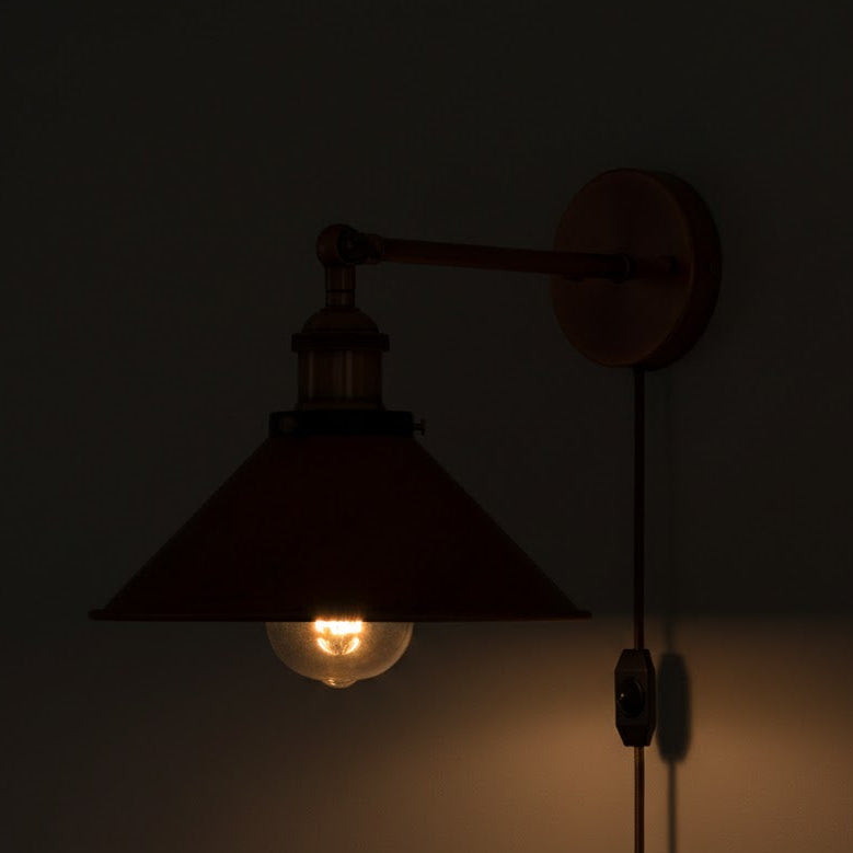 Aer Cone Wall Sconce in Copper Flame