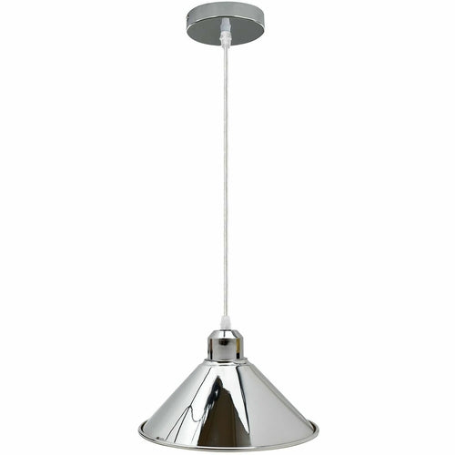 Aliyah Cone Pendant Ceiling Light in Chrome