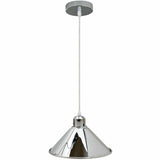 Aliyah Cone Pendant Ceiling Light in Chrome