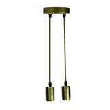 Aura Pendant Ceiling Light in Green Brass