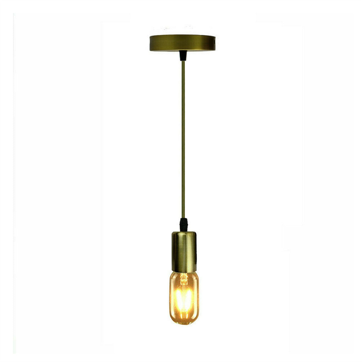 Aura Pendant Ceiling Light in Green Brass