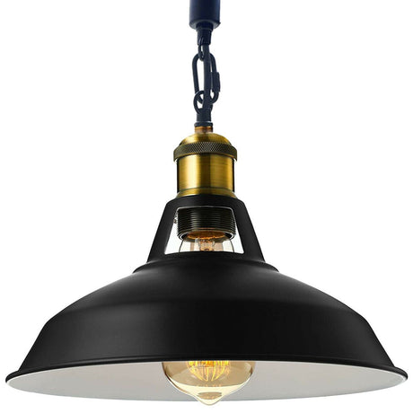 Sabrina Hemp Ceiling Pendant Light in Black with Natural Rope Cord