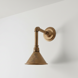 Patina Cone Shade Wall Sconce