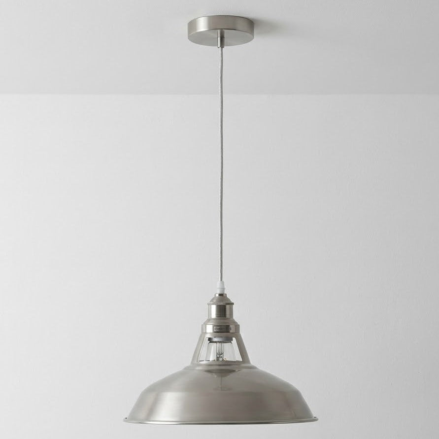 Brenner Ceiling Pendant Light in Satin Nickel