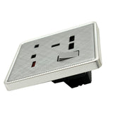 Brushed Chrome Screwless Light Switches & Sockets