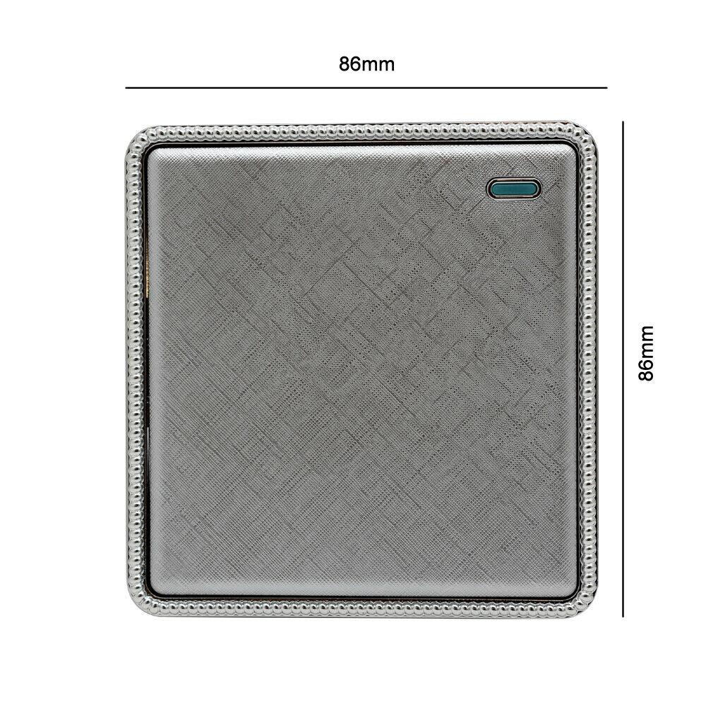 Brushed Chrome Screwless Light Switches & Sockets