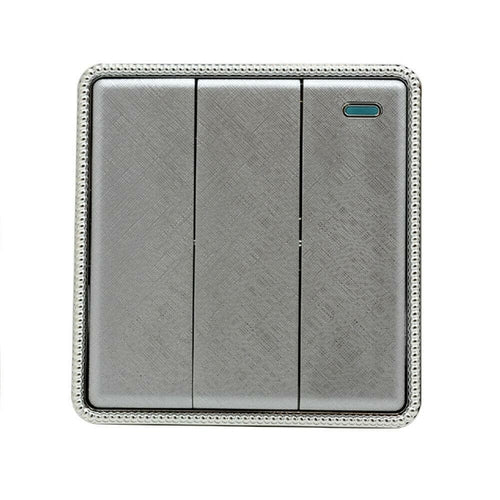 Brushed Chrome Screwless Light Switches & Sockets