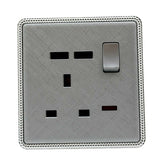 Brushed Chrome Screwless Light Switches & Sockets