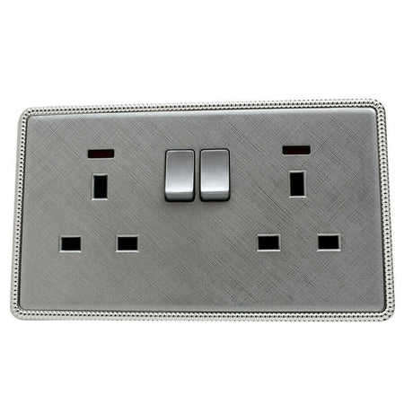Brushed Chrome Screwless Light Switches & Sockets