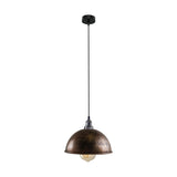 Brushed pendant light on a white background
