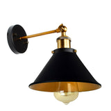 Cinzia Wall Sconce with Shade in Black and Gold