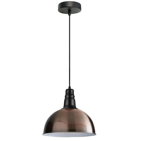 Sia Dome Pendant Ceiling Light in Warm Copper