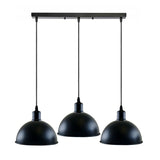 Dudley Trio Head Metal Ceiling Pendant Light in Black