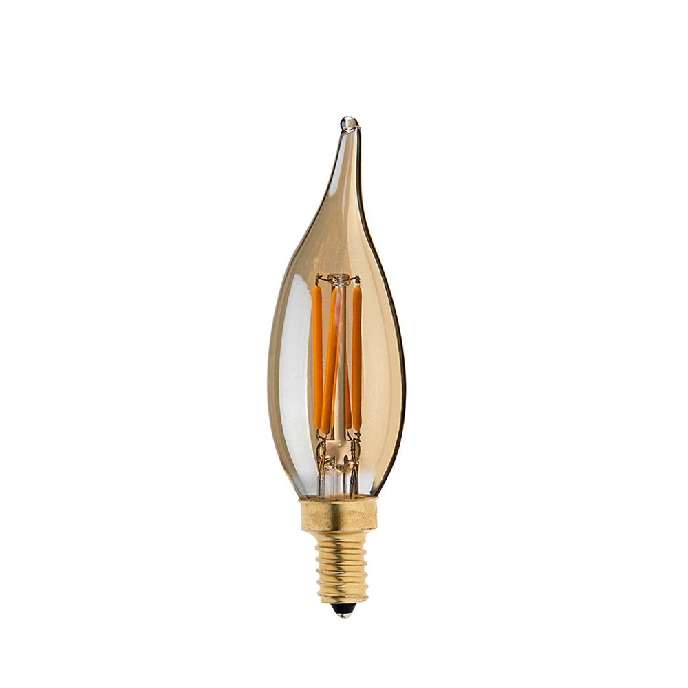 E14 Dimmable LED Candle Bulb, Vintage Filament Style, 4W C35