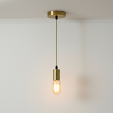 Aura Pendant Ceiling Light in Green Brass